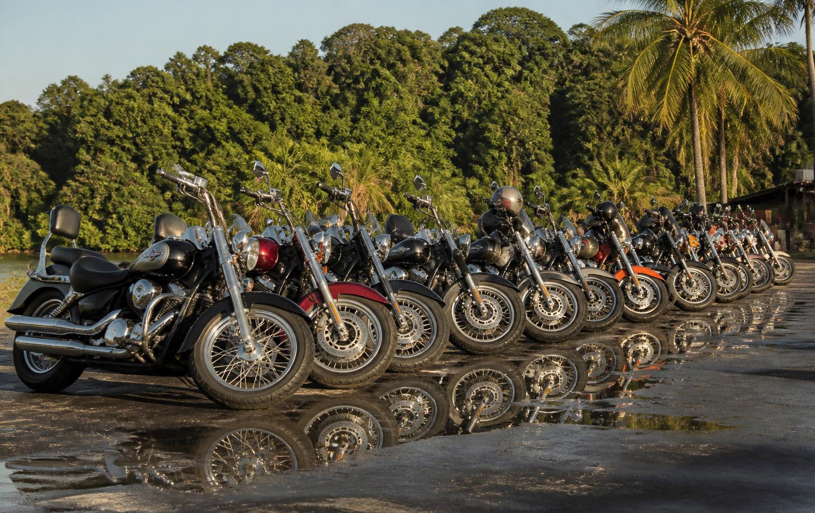 Rassemblement de motards en Guyane